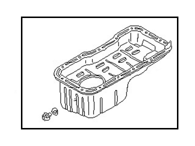 1999 Infiniti G20 Oil Pan - 11110-53J12