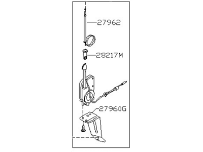 1997 Infiniti QX4 Antenna - 28200-1W200