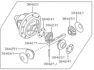 2011 Infiniti EX35 Differential - 38420-AR000