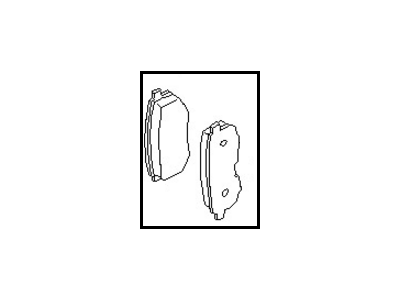 Infiniti DA06M-2Y991 Disc Brake Pad Kit DA06M-2Y991 Infiniti Disc Brake Pad Kit Illustration 1 of 1