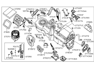 Infiniti 27110-3JV1A Heating Unit Assy-Front