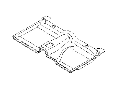 Infiniti 74906-1W305 Carpet-Rear FLR,Front