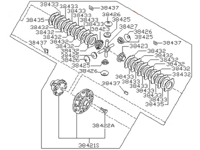 2000 Infiniti QX4 Differential - 38420-S9215