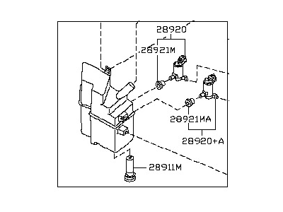 Infiniti 28910-CE400 Windshield Washer Tank Assembly