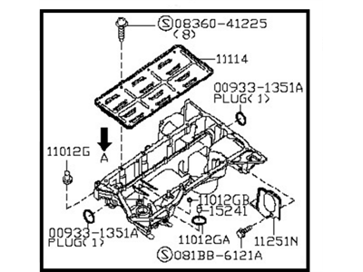 Infiniti QX56 Oil Pan - 11110-7S000