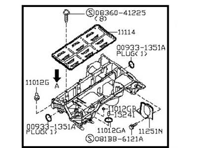 2007 Infiniti QX56 Oil Pan - 11110-7S000