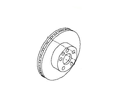 Infiniti 43206-CK000 Rotor-Disc Brake,Rear