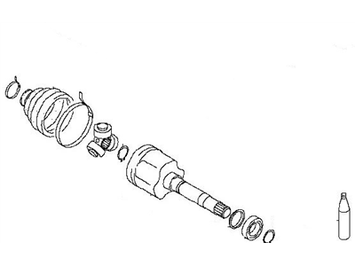 Infiniti 39741-CG026 Repair Kit-Dust B00T,Inner