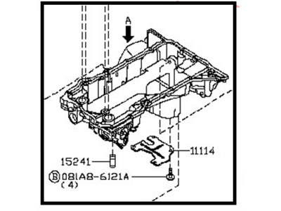 2016 Infiniti QX80 Oil Pan - 11110-EZ30A