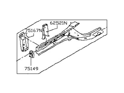 Infiniti 75111-0W000 Member-Side,Front LH