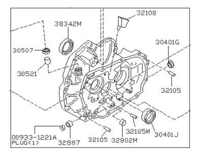 Infiniti 30400-70E00 Housing Assy-Clutch