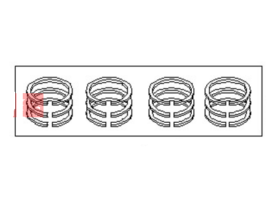 Infiniti 12033-R8112 S Ring Piston 12033-R8112 Infiniti S Ring Piston Illustration 1 of 1
