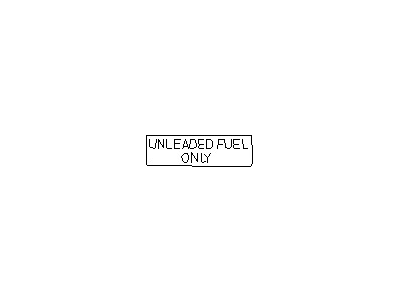 Infiniti 99083-61A00 Label - UNLEADED