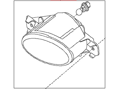 Infiniti 26155-9B91D Lamp Fog LH