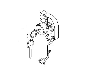 Infiniti 80601-40U25 Cylinder Set-Door Lock,LH