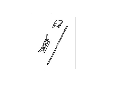 Infiniti 72762-3JA0A Moulding-Windshield Side,RH