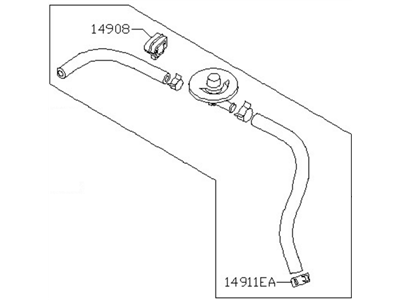 Infiniti 14912-ZE01A Tube-EVAPORATOR Control