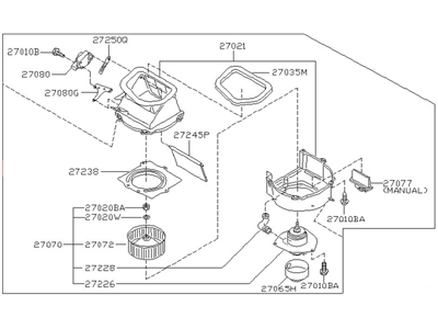 27200-0W003 Infiniti Blower Assembly Illustration 1 of 1