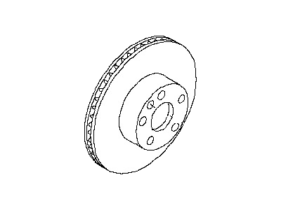 43206-8H305 Infiniti Rotor-Disc Brake,Rear Illustration 1 of 1