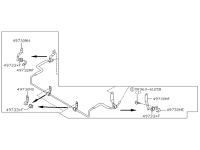 Infiniti 49790-4W000 Tube Assy-Power Steering