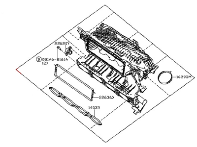 2014 Infiniti QX60 Intake Manifold - 14001-3KY0C