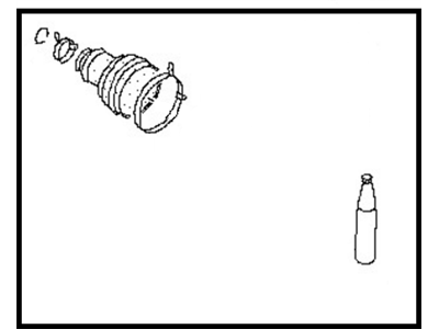 Infiniti 39241-10E87 Dust Boot Kit-Repair,Outer