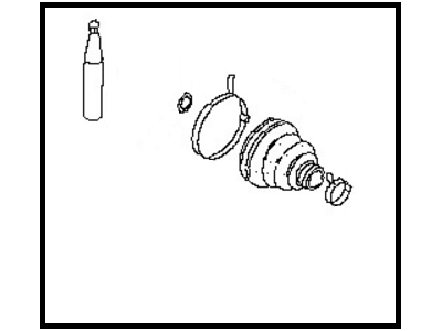 Infiniti 39741-05U85 Repair Kit-Dust B00T,Inner