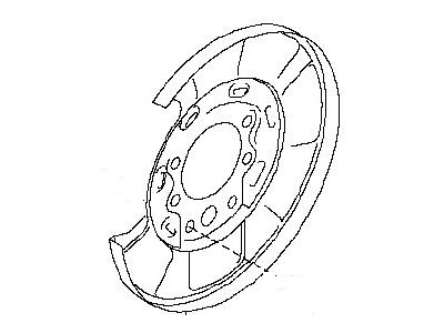 Infiniti G25 Brake Dust Shields - 44020-JL06A
