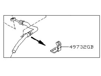 2000 Infiniti QX4 Power Steering Hose - 49721-4W000