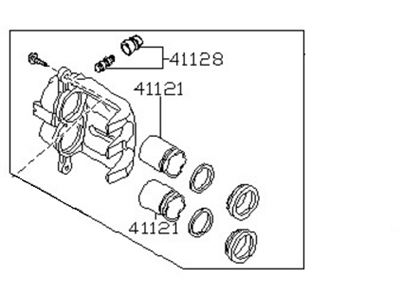 2004 Infiniti QX56 Brake Caliper - 41011-7S000