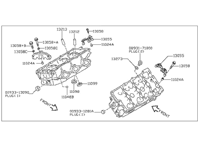 Infiniti Q70 Cylinder Head - 11040-JA10A