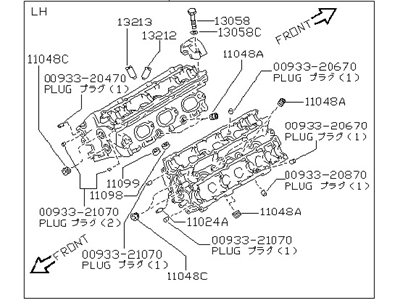 Infiniti J30 Cylinder Head - 11090-10Y00