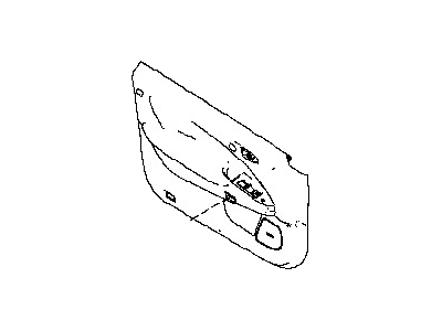 Infiniti 80901-1AC5B Front Door Finisher Assembly Left Hand 80901-1AC5B Infiniti Front Door Finisher Assembly Left Hand Illustration 1 of 1