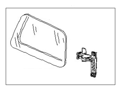 Infiniti 83340-7S100 Glass-Side Window,2ND RH