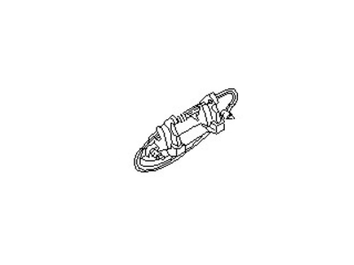 Infiniti 82607-42U10 Handle Assembly-Rear Door Outside,LH