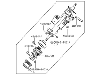 Infiniti 48810-ZR26B COLMN-STRG Tilt