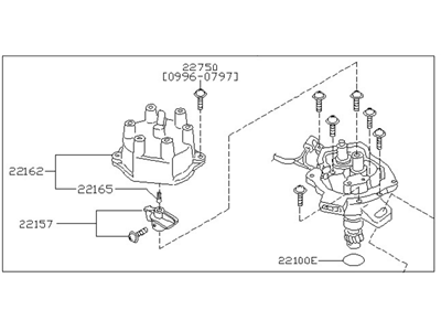 Infiniti 22100-1W600 Distributor Assy