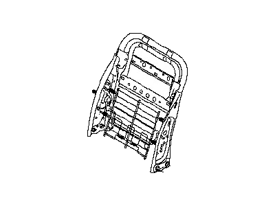 Infiniti 87651-41U00 Frame Assembly-Front Seat Back