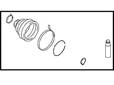 Infiniti 39741-EG025 Repair Kit - Dust Boot, Rear Drive Shaft