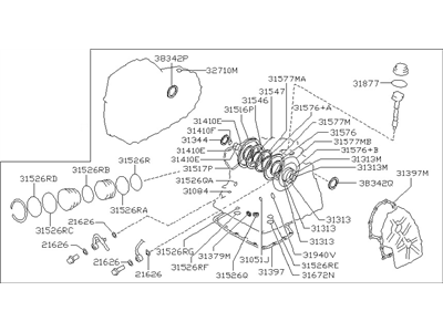 Infiniti 31397-31X27 Gasket & Seal Kit-Auto Transmission