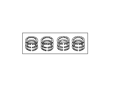 2013 Infiniti JX35 Piston Ring Set - 12033-JA10D