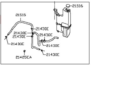 2015 Infiniti QX60 Coolant Reservoir - 21710-3JV1A