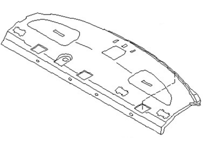 79910-8J101 Infiniti Rear Parcel Shelf Finisher Illustration 1 of 1