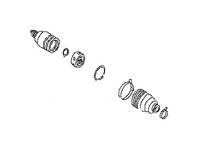 Infiniti 39741-EA025 Repair Kit-Dust B00T,Inner