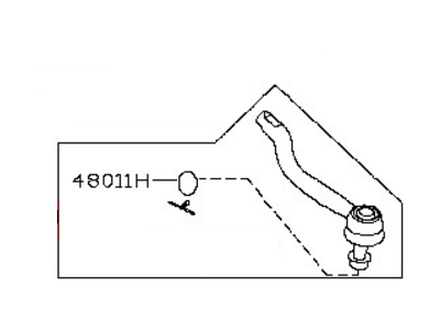 2014 Infiniti QX60 Tie Rod End - D8640-3KA0A