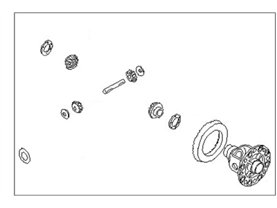 Infiniti 38420-CA00A Case COMPL Diff