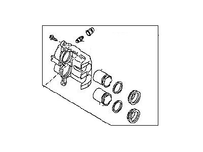 Infiniti 41011-7S010 CALIPER Assembly-Front LH, W/O Pads Or SHIMS