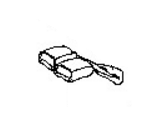 Infiniti 89842-ZC08B BELT ASSY-3RD SEAT BUCKLE,R