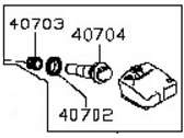Infiniti 40700-JK00C SENSOR UNIT-TIRE PRESSURE MONITORING