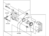 Infiniti 44001-CB10A A CALIPER RH 99
